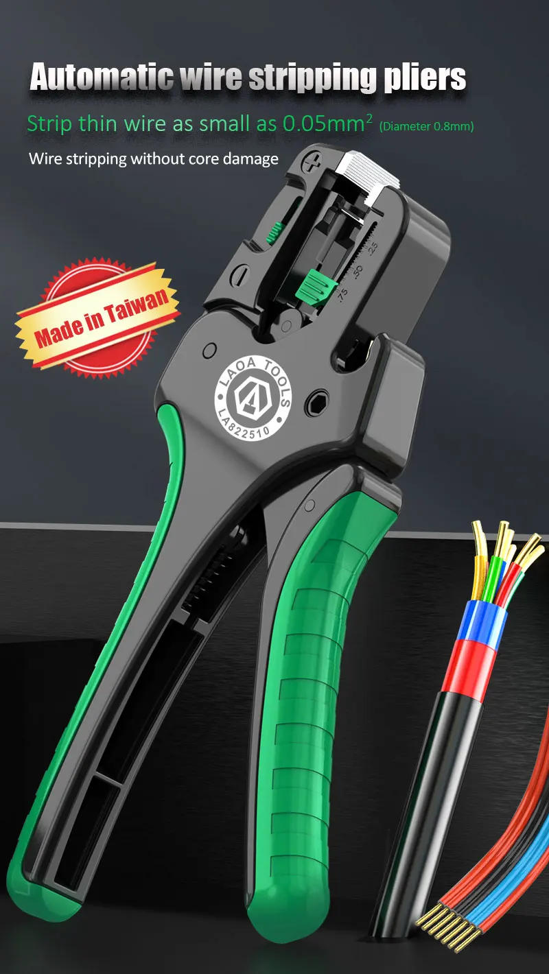 Description Picture 2 of itemLAOA Multifunctional Fast Fully Automatic Wire Stripping Pliers Cable Cutting Nippers Adjustable Electrician Pliers