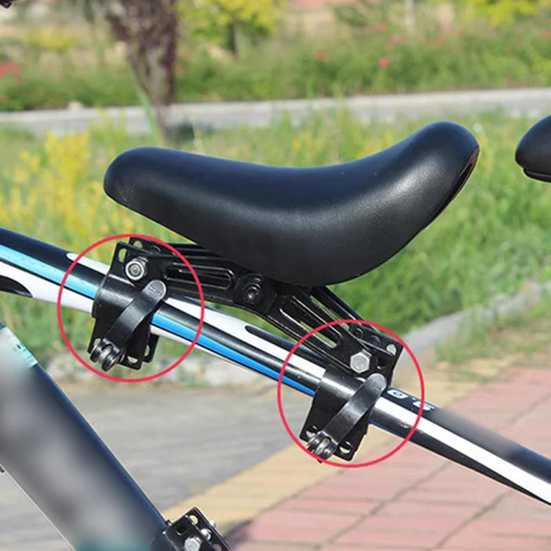 Description Picture 5 of itemFront Mounted Bicycle Seats with Handlebars and Foot Pedals for Kids Children Bicycle Frame Quick Release Kids Saddle Bike Parts
