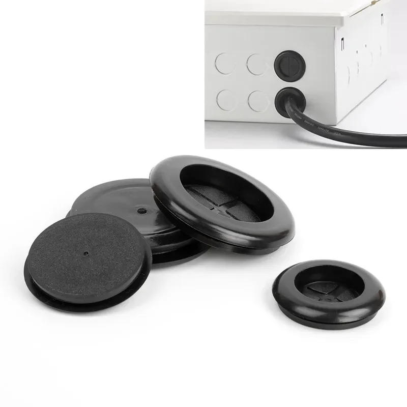 Description Picture 4 of itemGrooved Rubber Gasket single-sided flat guard coil Electric box inlet outlet O Seal Ring hole Plug Dust cover cable wire grommet
