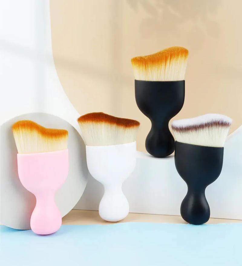 Description Picture 2 of itemFoundation Makeup Brush Base Black S Shape Synthetic Fiber High Quality Curved Blush Powder Blendeing Face Make Up Tools Women