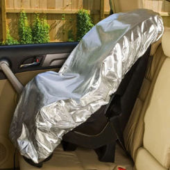 Car Seat Sun Shade Cover Baby Aluminium Film Protection From UV Sunlight Dust Covers Keep Kids Car Seat At Cooler Temperature
