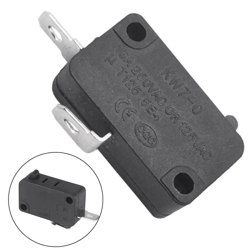 Description Picture 3 of item1Pcs KW7-0 16A Small Switch Air Fryer Microwave Oven Switch Metal Microwave Oven Parts 220v 16A Household Appliances