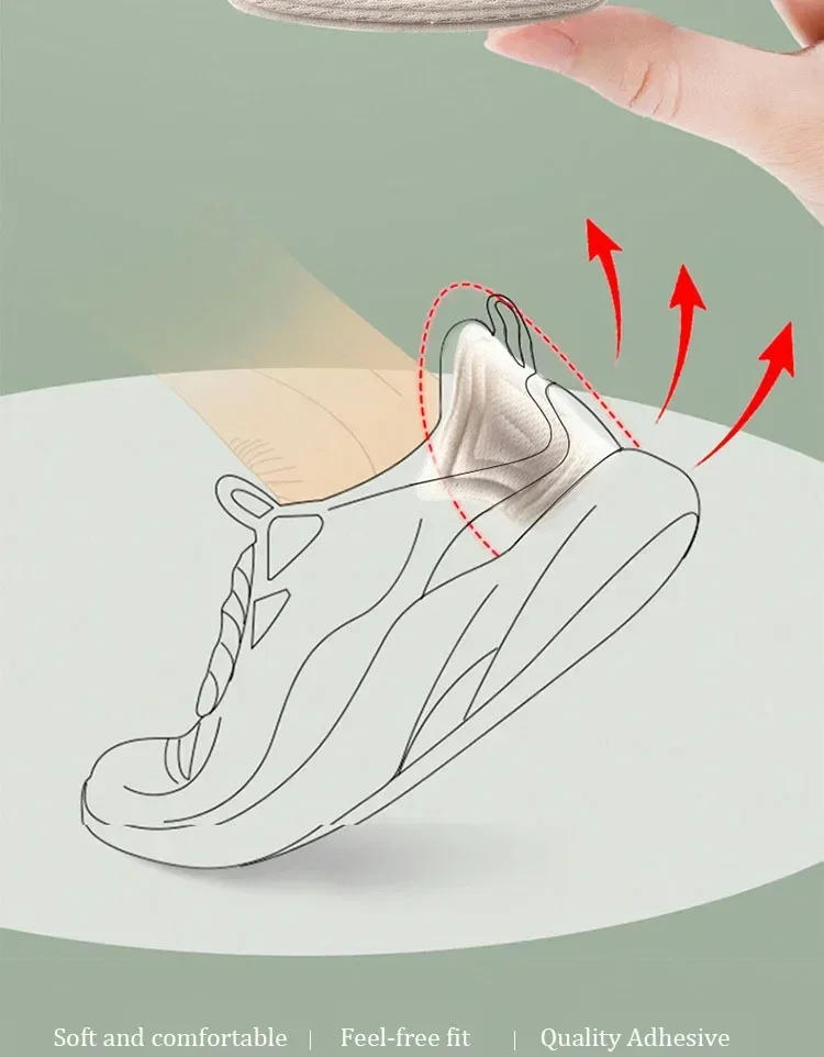 Description Picture 6 of itemHeel Sticker for Shoes Insoles Patch Heel Pads for Sport Shoes Pain Relief Antiwear Feet Pad Back Sticker Cushion Inserts Insole