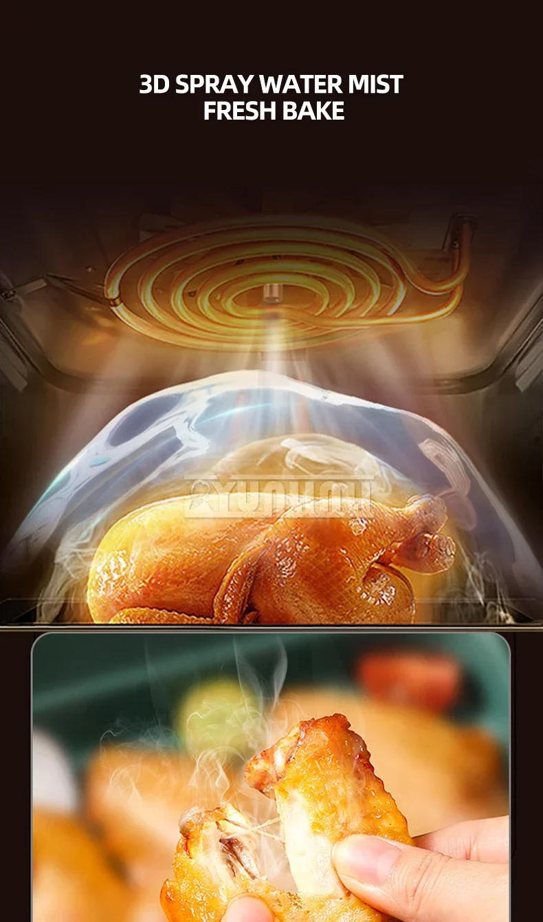 Description Picture 6 of itemHousehold Intelligent Air Fryer Multifunctional Visual Air Fried Pot 1200W Kitchen Cookware