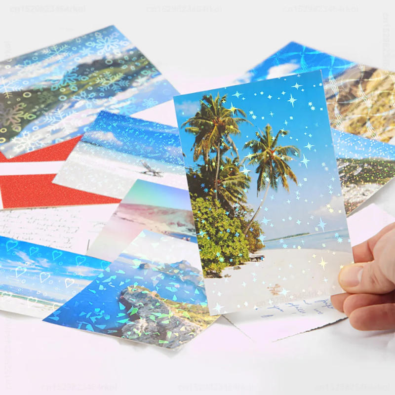 Description Picture 5 of item10 Sheets Transparent Cold Laminated Film A4 Paper Sticker Matte Clear Waterproof Cold Laminating Sheets for Photo Picture Card