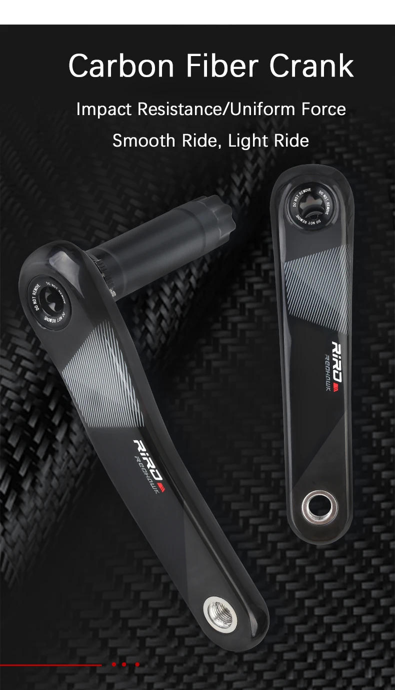 Description Picture 4 of itemRIRO MTB Carbon Fiber Crank 11/12 Speed Direct Mount Bicycle Carbon Crankset 170mm Bike Chainring 32/34/36/38T for XX1 Bike Part