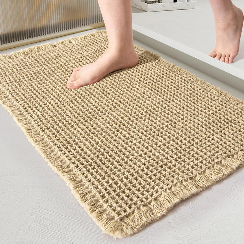 Description Picture 4 of itemBathroom Absorbent Carpet Non-Slip Bath Mat Soft Machine-Washable Doormat for Toilet Absorbent Rug Beside Bathtub Wash Basin