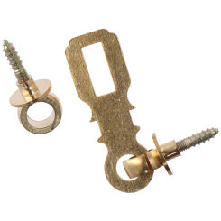 Padlock Hasp Door Clasp,Antique Heavy Duty Door Hasp,Vintage Solid Brass Gate Latch Lock,Light Brass Hasp for Kitchen Bathroom