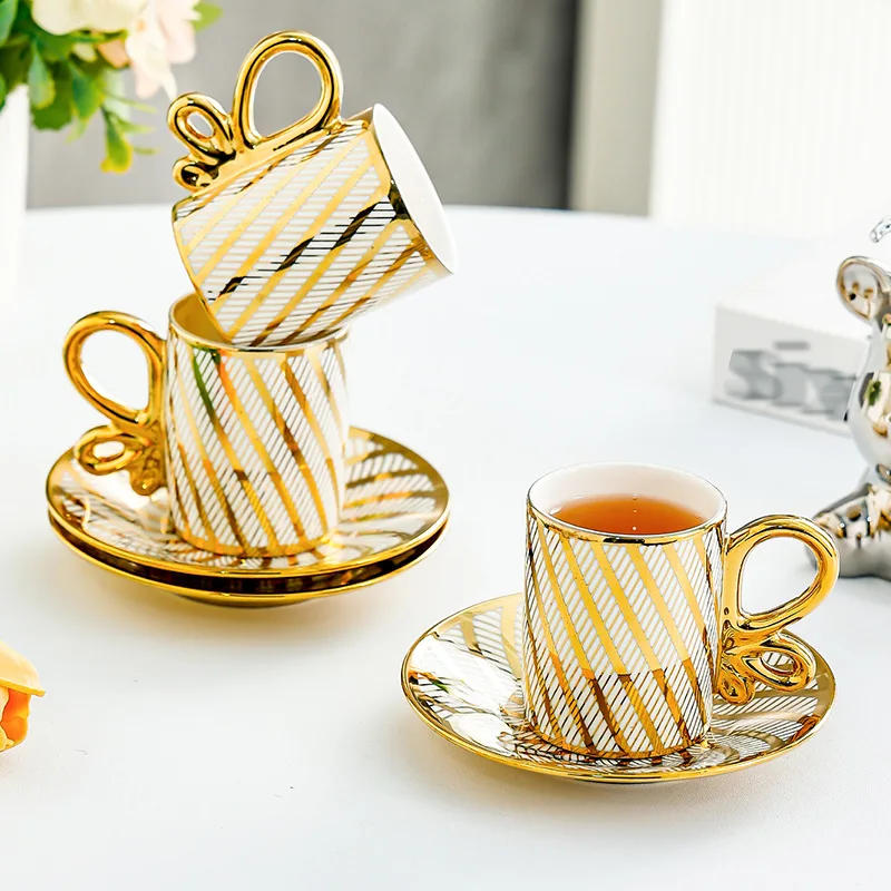 Description Picture 6 of itemCoffee Cup Set Ceramic Coffee Cup Saucer Set European Luxury Home Afternoon Tea Cup