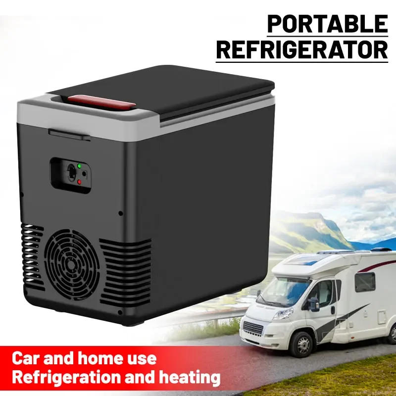 Description Picture 2 of item220V Home Refrigerator 12V Car Refrigerator Outdoor Freezer Heater 10L Mini Auto Cooler & Warmer Electric Fridge Portable Icebox
