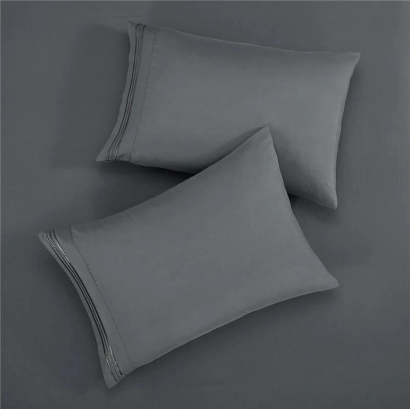 Description Picture 5 of itemBattilo Double Bed Sheets 4Pieces Set Fitted/Flat Sheet with Pillowscase Luxury Microfiber King Queen Full Twin Size Bedding Set