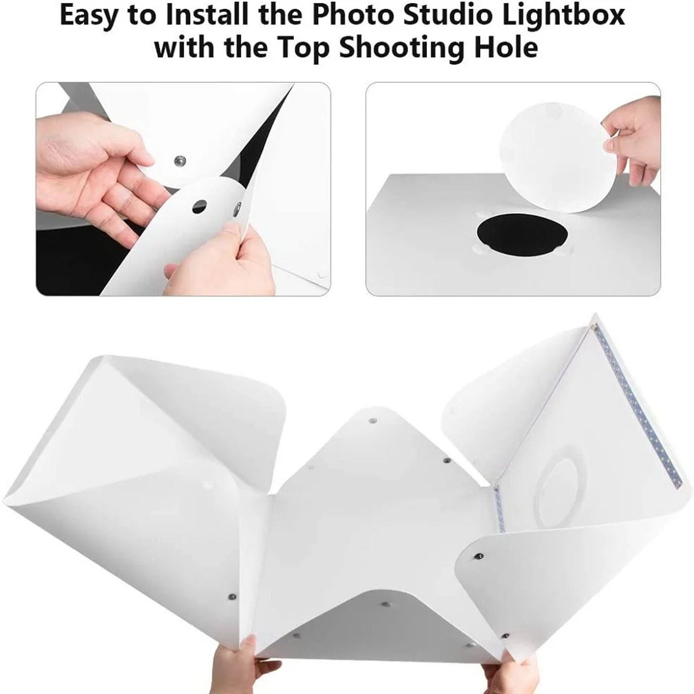 Description Picture 6 of itemSoftbox Light Folding Box For Photo Studio Led Cubes To Take Photos Products Shooting Tent Photography Lighting Softbox Kit Lamp