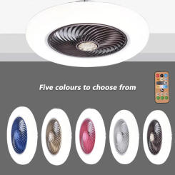 Modern Decoration Smart Living Room Fan Lamp APP Remote Control Color Temperature Control 30W Silent LED Ceiling Lamps
