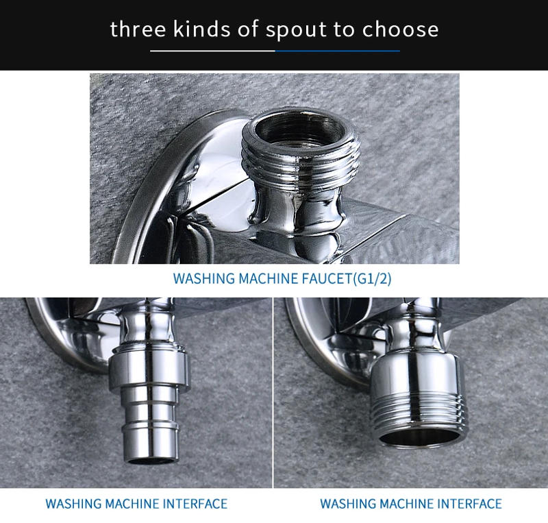 Description Picture 6 of itemHigh Quailty Square Angle Valve Shut Off Water Stop Valve For Faucet and Toile Wall Mounted G1/2 Inlet and Outlet Chrome Plated