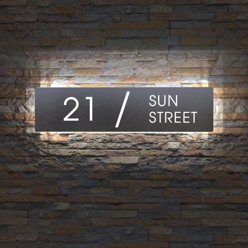 Description Picture 5 of itemLED Light House Number Plate , Available in 15V/110V - 230V Voltage Options, for House Numbers, Apartments, Hotels, Street Names