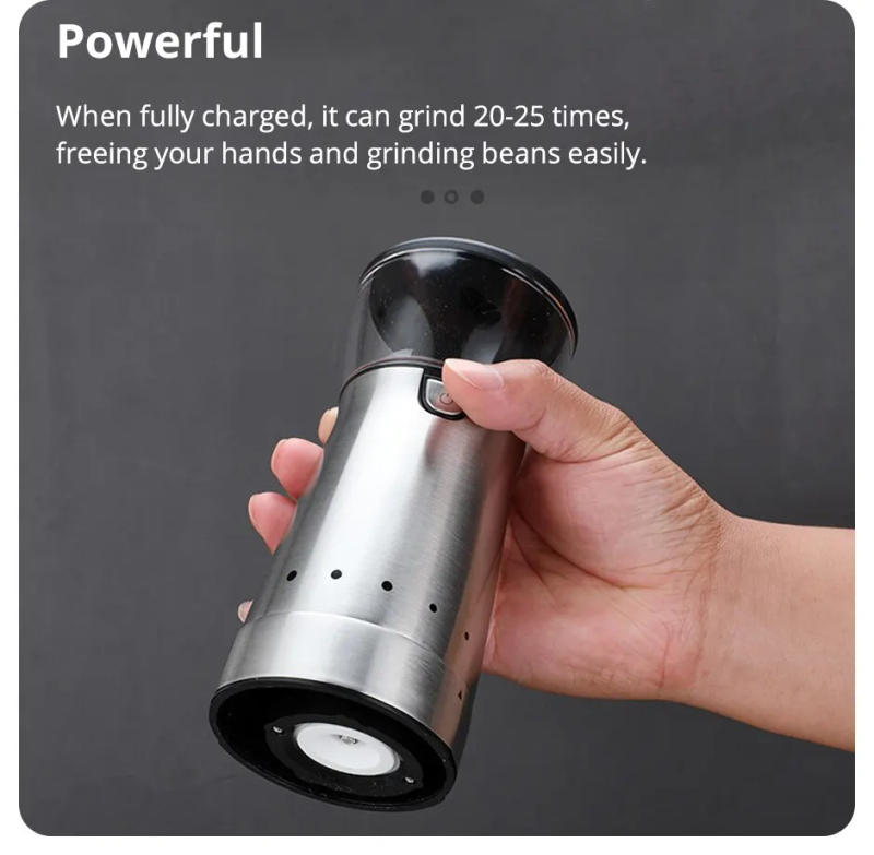 Description Picture 6 of itemNew Upgrade Portable Electric Coffee Grinder TYPE-C USB Charge Profession Ceramics Grinding Core Coffee Beans Grinder