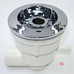 3.5" Massage tub nozzle,Round plastic surface massage jet with chrome,Spa hot tub accessories