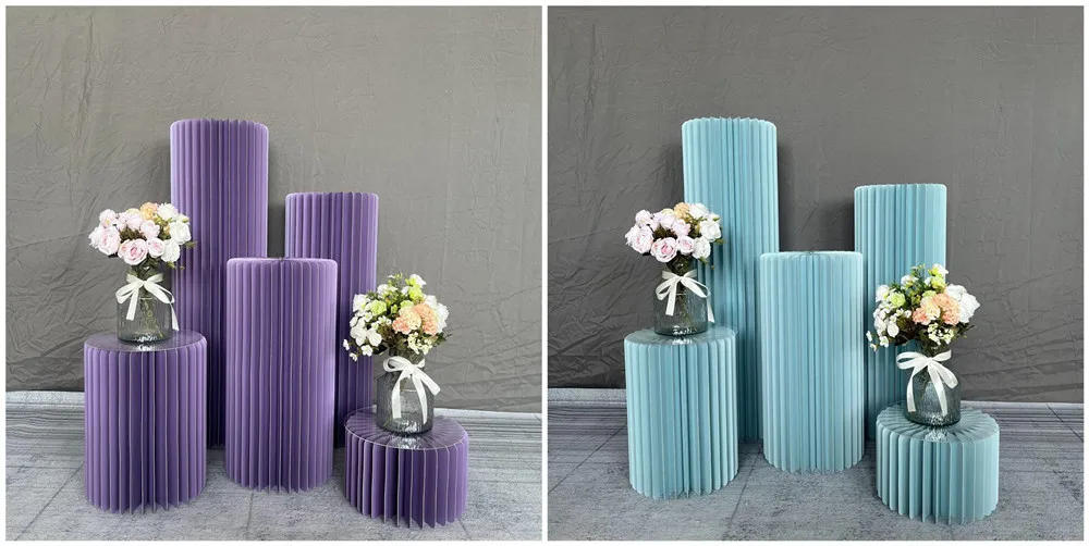 Description Picture 5 of itemCylindrical Paper Folding Festival Decoration Background Ornament Wedding Cake Stand Dessert Table Birthday Party Ramadan Decora