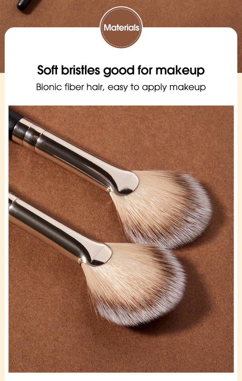 Description Picture 4 of itemPowder blusher high gloss brush, soft hair, no powder, easy to apply makeup, novice powder blusher makeup brush, beauty tool