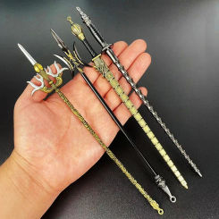 RetroCosplay Fake Sword Replica Mini Katana  Weapon Decoration Swords Prop, Chinese Metal Miniature Toy Knifes
