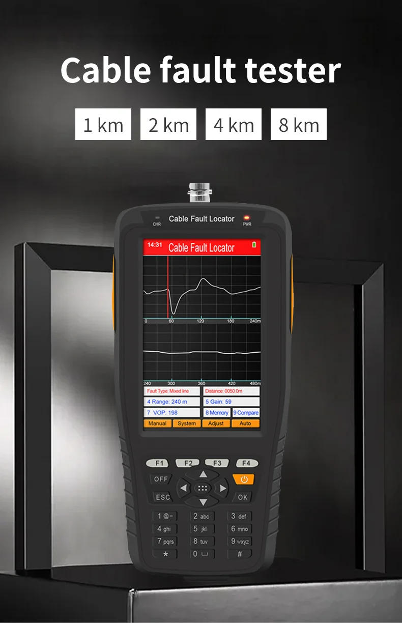 Description Picture 3 of itemTL280 Cable Fault Tester TDR Locator Coaxial Communication Wire Locater 1~8km Circuit Breaker Finders