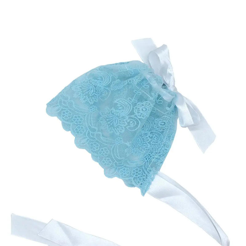 Description Picture 6 of itemSolid Color Breathable Lovely Sweet Photography Props Cute Newborn Beanie Cap Headwear Infant Cap Baby Bonnet Hat