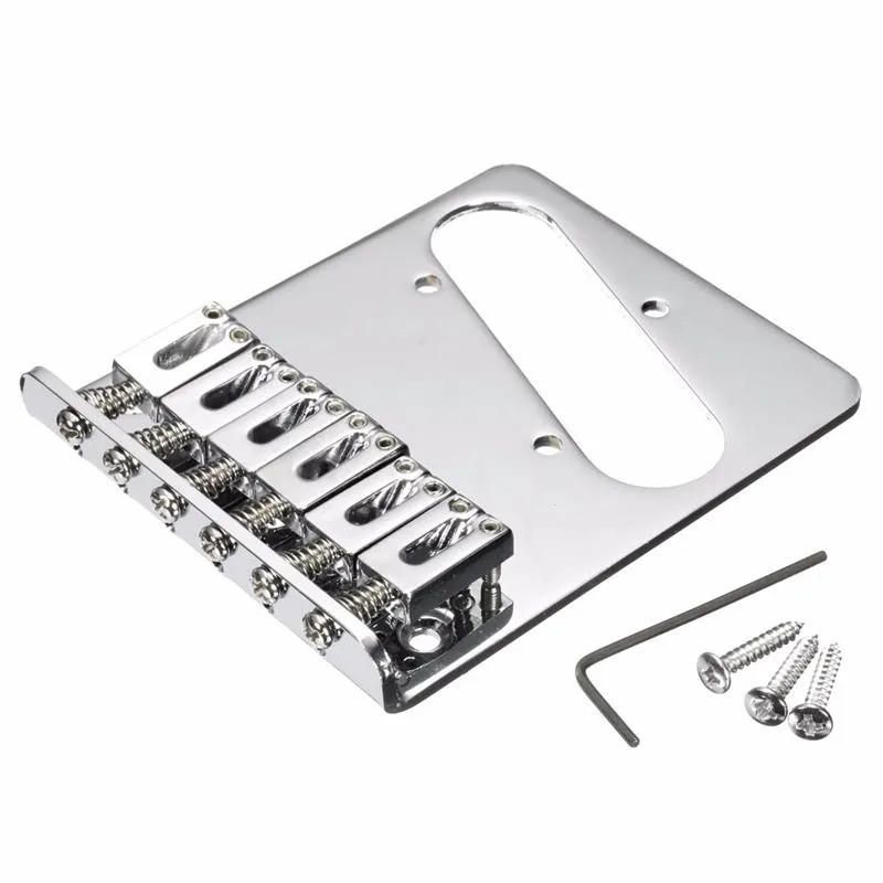 Description Picture 3 of item6 Saddles TL Chrome Guitar Bridge Gotoh Modern Electric Guitar Saddle Bridge for Telecaster for Guitar Replacement Parts