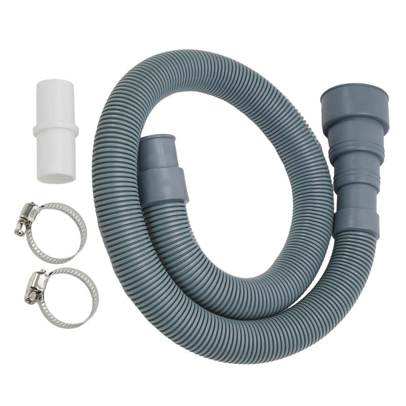 Description Picture 3 of item70/150/200cm Washing Machine Dishwasher Drain Waste Hose Extension Pipe Kit With Hose Clamps Set For Washer Dryers