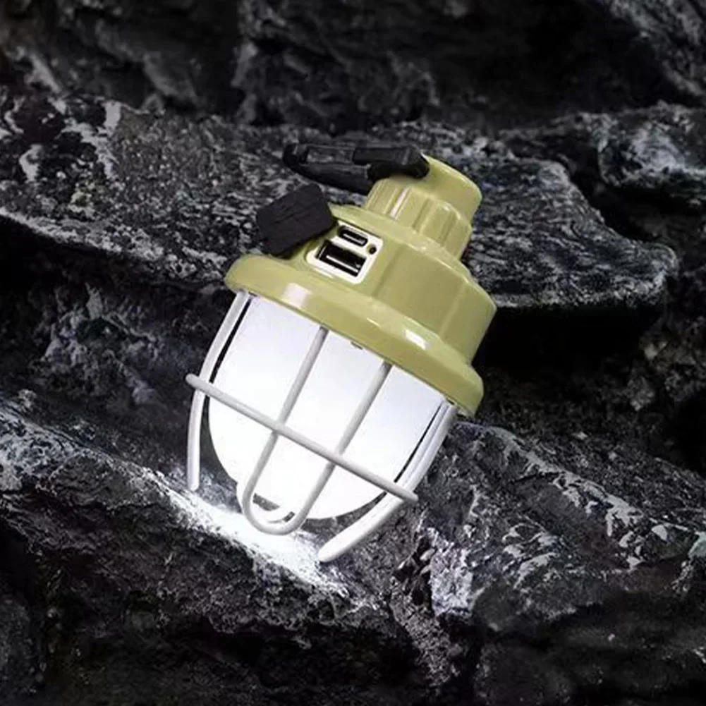 Description Picture 6 of itemLED Camping Lamp Retro Hanging Tent Lamp Emergency Light Lantern IPX4 Waterproof Type C Charging for Outdoor Atmosphere Light