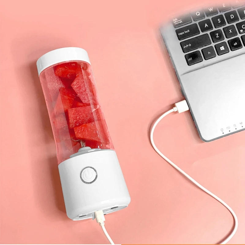 Description Picture 3 of itemPortable Blender Mixer Cup Small Juicer Machine Fruit Juice Mixer USB Electric Safety Juicer Cup Food Processor