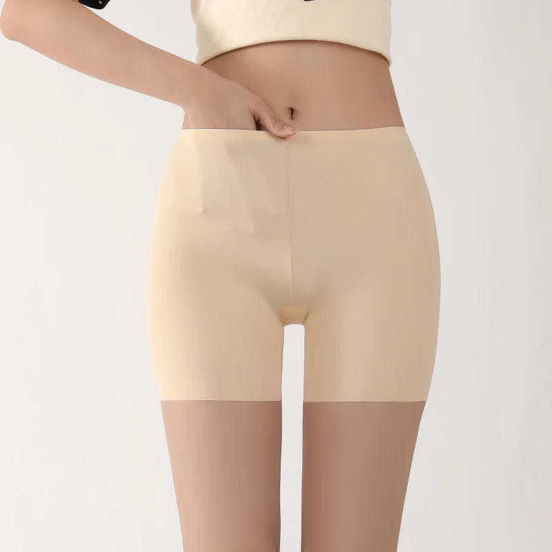 Description Picture 6 of itemWomen Underwear Slimming Shorts Seamless High Waist Shaper Panties Sexy Underware Safety Short Pants Ice Silk Women's Protective