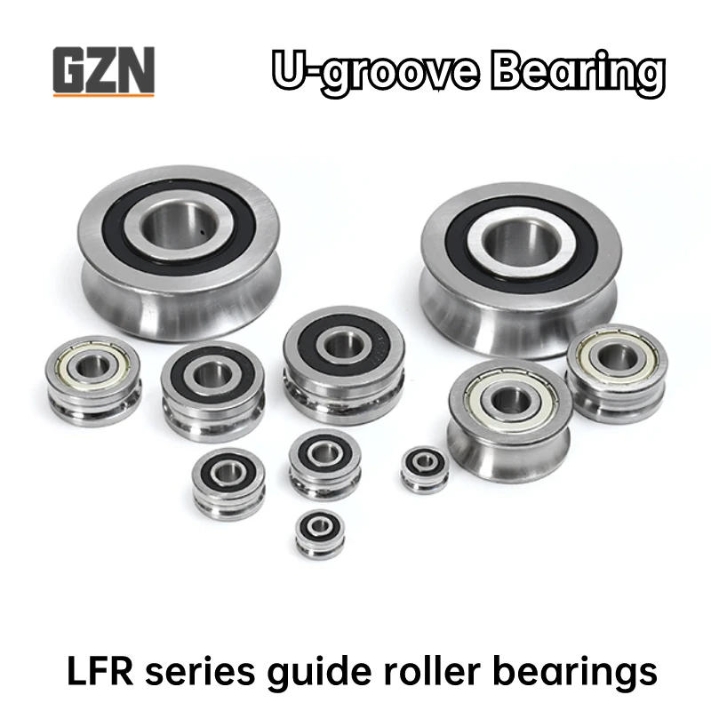 Description Picture 3 of item1PCS LFR Series Rail Roller Bearing LFR5200-8 Inner Diameter 10mm Outer Diameter 32mm Height 14mm U Groove Diameter 8mm 10*32*14