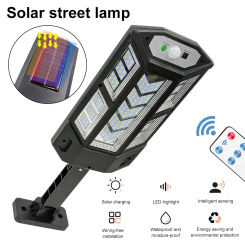 Solar Street Lamp Outdoor Integrated Household GardenLamp InductionRemote Control Outdoor Lighting Wholesale Solar Garden Light