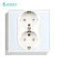 Double Socket White