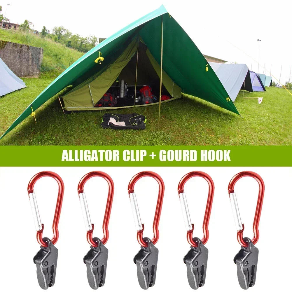 Description Picture 6 of item5Pcs Tarpaulin Clips Camping Tents Awning Wind Rope Clamp Equipment Plastic Clip Buckle Fixed Jaw Grip Hook Outdoor Accessories