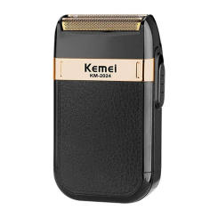 Kemei Electric Shaver for Men Waterproof Twin Blade Reciprocating Cordless Razor USB Rechargeable Shaving Machine Barber Trimmer