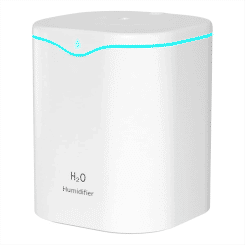 Humidifiers for Bedroom, 2.2L Cool Mist Humidifiers for Bedroom, USB Portable Desk Humidifier, Quiet Ultrasonic,White
