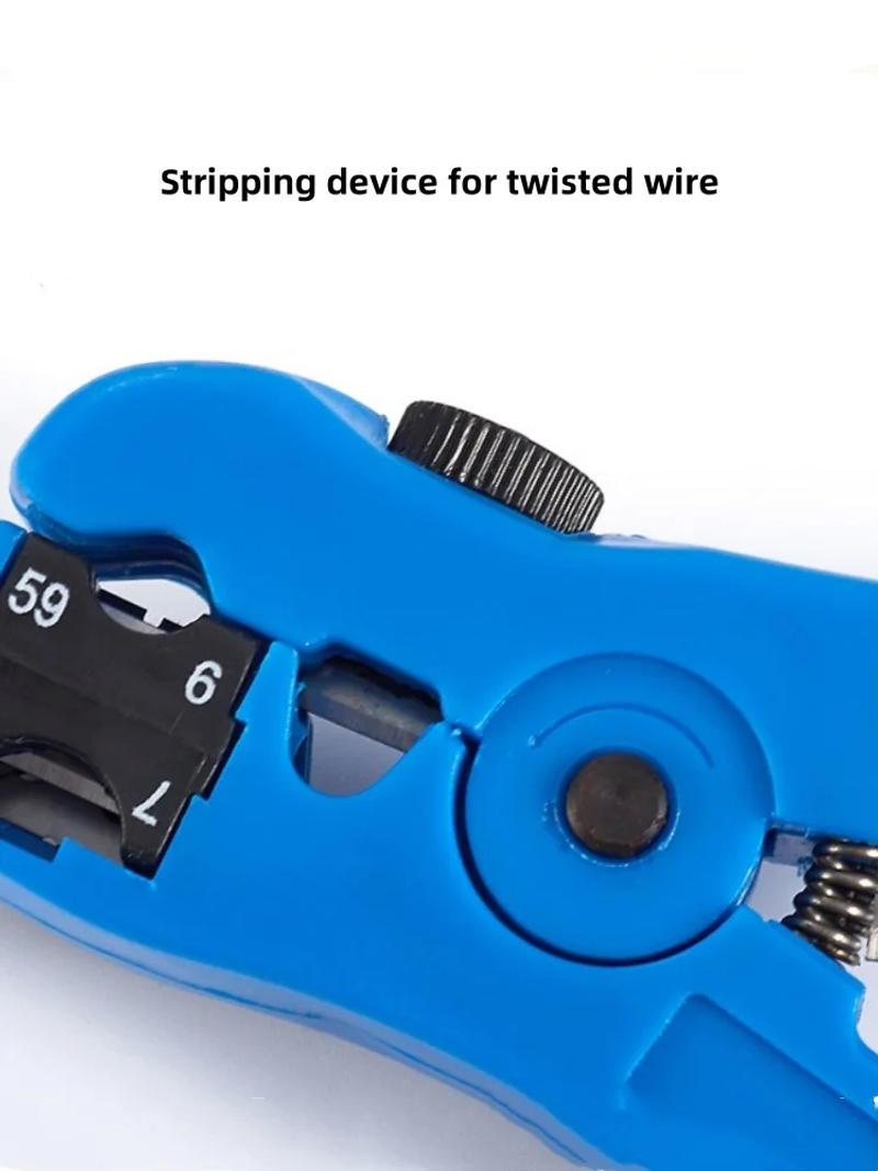 Description Picture 4 of itemMulti-functional Wire Plier Cable Wire Pliers Electric Stripping Tools Cutter Striper for UTP/STP RG59 RG6 RG7 RG11 Cable Cutter