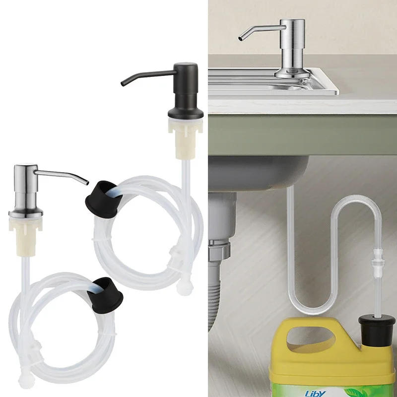 Description Picture 2 of itemAdvanced stainless steel soap dispenser extension tube kit-suitable for kitchen sink and bathroom  automatic soap dispenser
