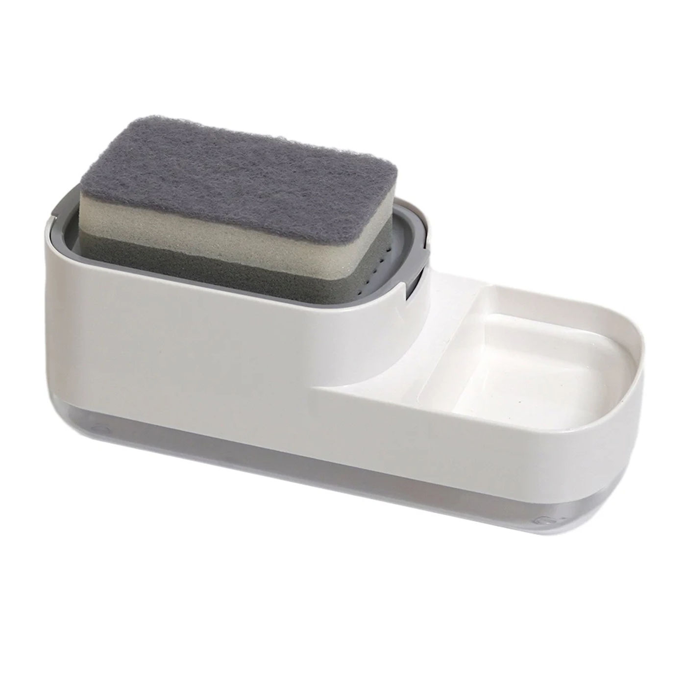 Description Picture 4 of itemNo More Soap Waste  Dish Soap Dispenser with Quantitative Discharge  Includes Sponge Holder  Available in White and Black