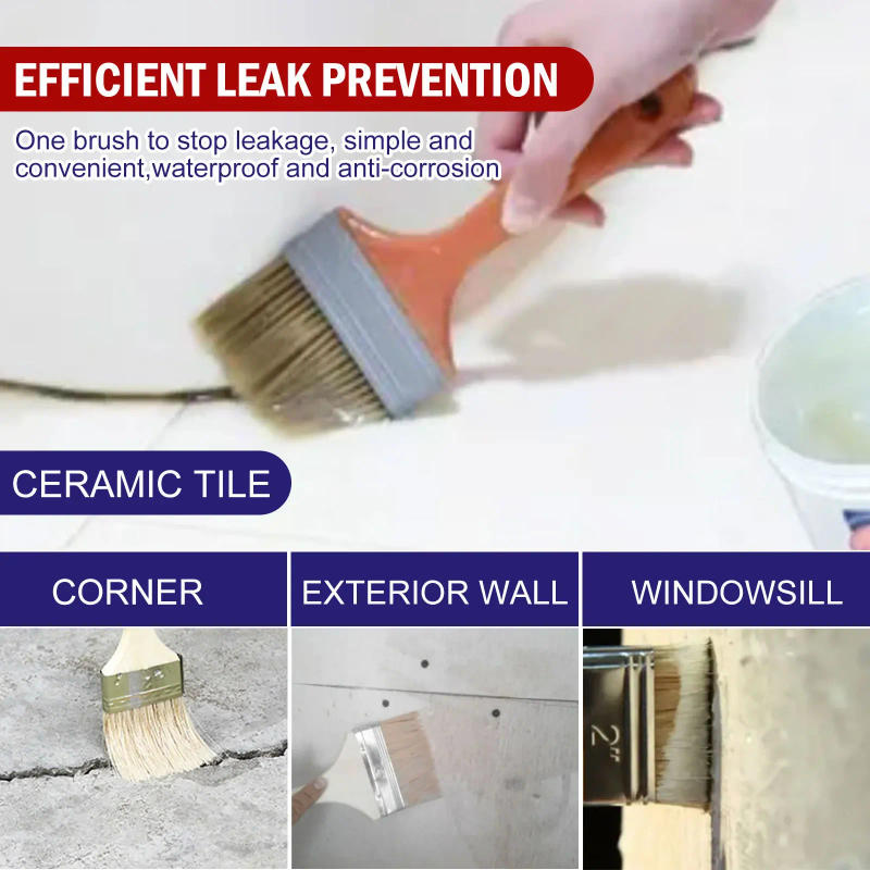 Description Picture 5 of item100g Waterproof Adhesive Leak Proof Coating Transparent Leak Repair Bathroom Floor Penetrating Waterproof Agent Refurbished