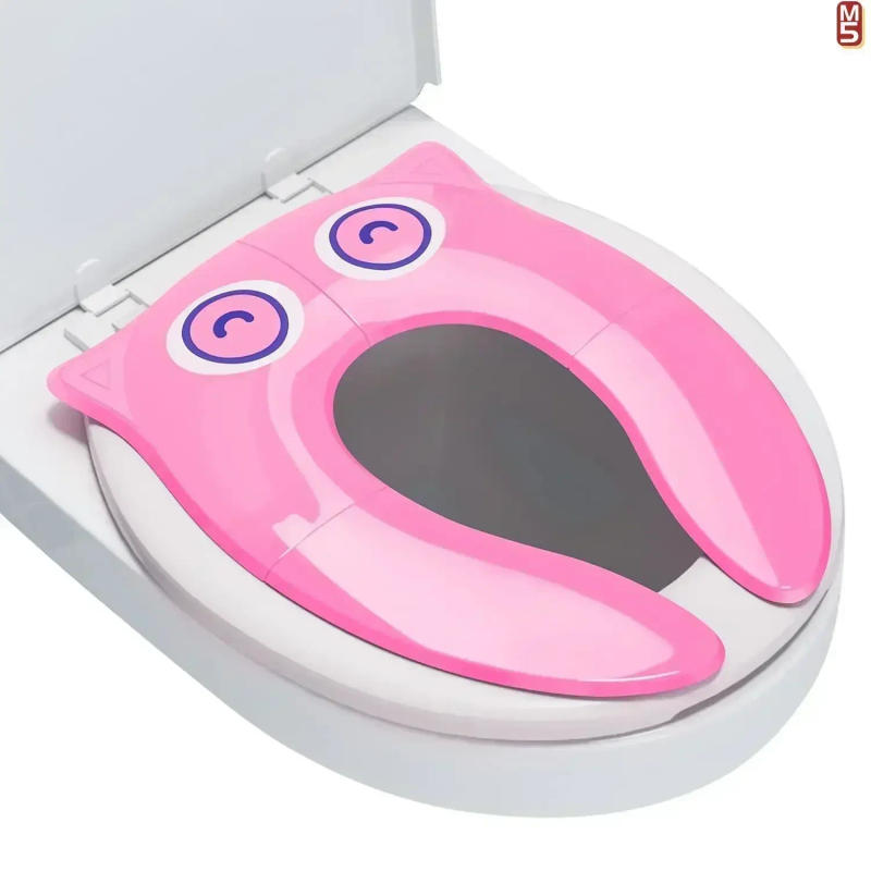 Description Picture 4 of itemPortable Potty Seat for Toddler Travel - Foldable Non-Slip Potty Training Toilet Seat Cover for Girls, Pink Potty Training Seat