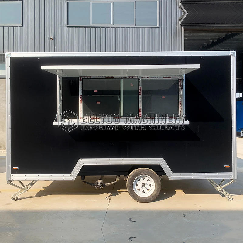 Description Picture 5 of itemCustom Commercial Food Van Concession Food Trailer Street Mobile Food Truck Cart Fast Food Trailer for Sale Usa Europe