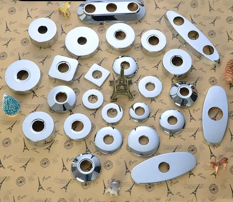 Description Picture 6 of item1pcs Stainless Steel Water Pipe Wall Covers Shower Faucet Angle Valve Pipe Decorative Cover Kitchen Bathroom Accessories 1/2"-1"