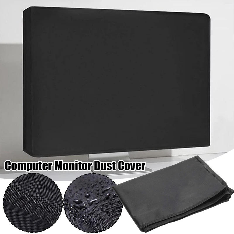 Description Picture 3 of item21/24/28 Inch Home PC Desktop Computer Monitor Dust Cover 420D Oxford Cloth Waterproof Fabric Black LCD Screen Protector Case