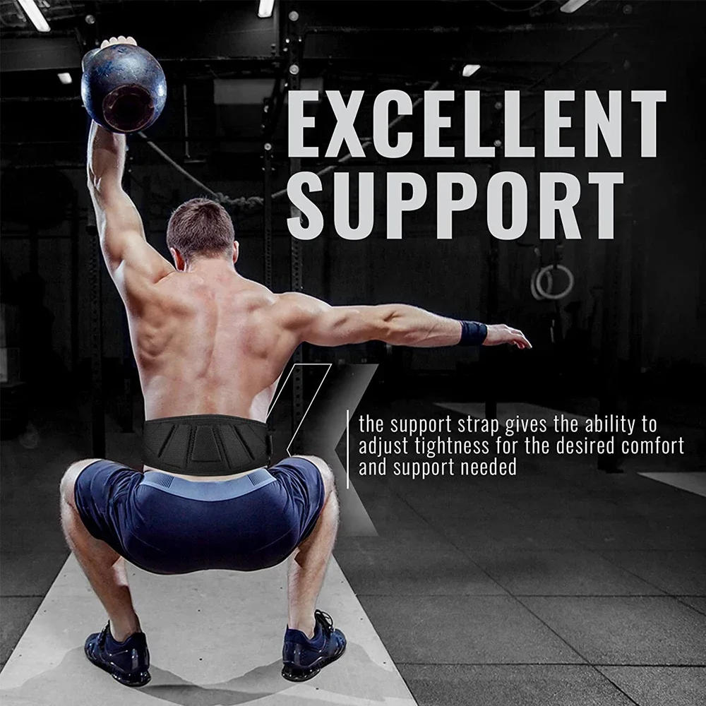 Description Picture 5 of itemSports Fitness Weight Lifting Waist Belts Gym Workout Lumbar Back Support, Powerlifting, Strength Training, Squat, Weightlifting