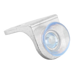 Secure Your Glass Shelves with Shelf Bracket Steel Studs Peg 20pc Set, Soft Silicone Suction Cups Prevent Scratches