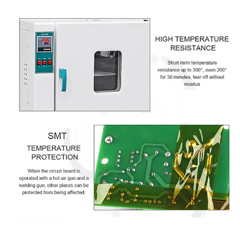 Description Picture 2 of item30m Gold High Temperature Heat BGA Tape Thermal Insulation Tape Electronics Board Protection Polyimide Adhesive Insulating Tape
