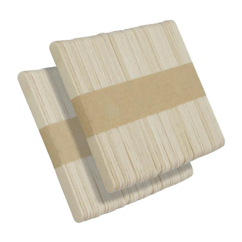 Description Picture 6 of item50/100pcs Ice Cream Spoon Hand Crafts Art Ice Cream Lolly Cake Tools Ice Cream Popsicle Sticks Natural Wooden Sticks