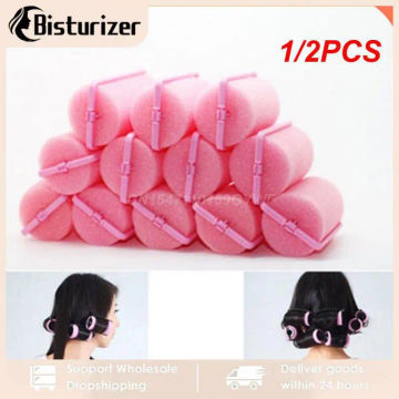 1/2PCS lot Sponge Foam Hair Rollers Styling Curlers Cushion Salon Barber Curler Tools Products High Quality